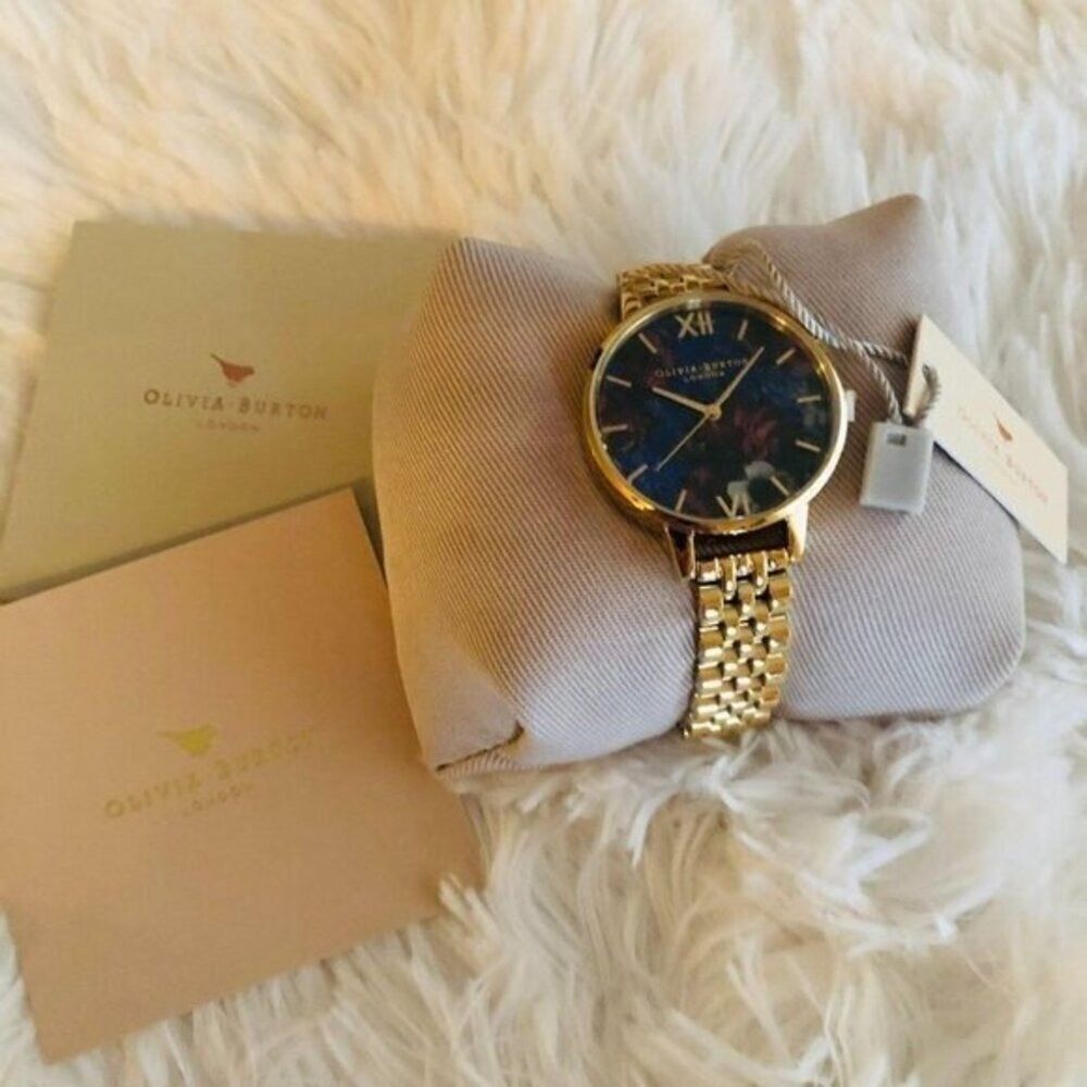 OLIVIA BURTON LONDON Women's Gold-Tone 100% Stainless Steel Bracelet Watch 34mm - Picture 2 of 9